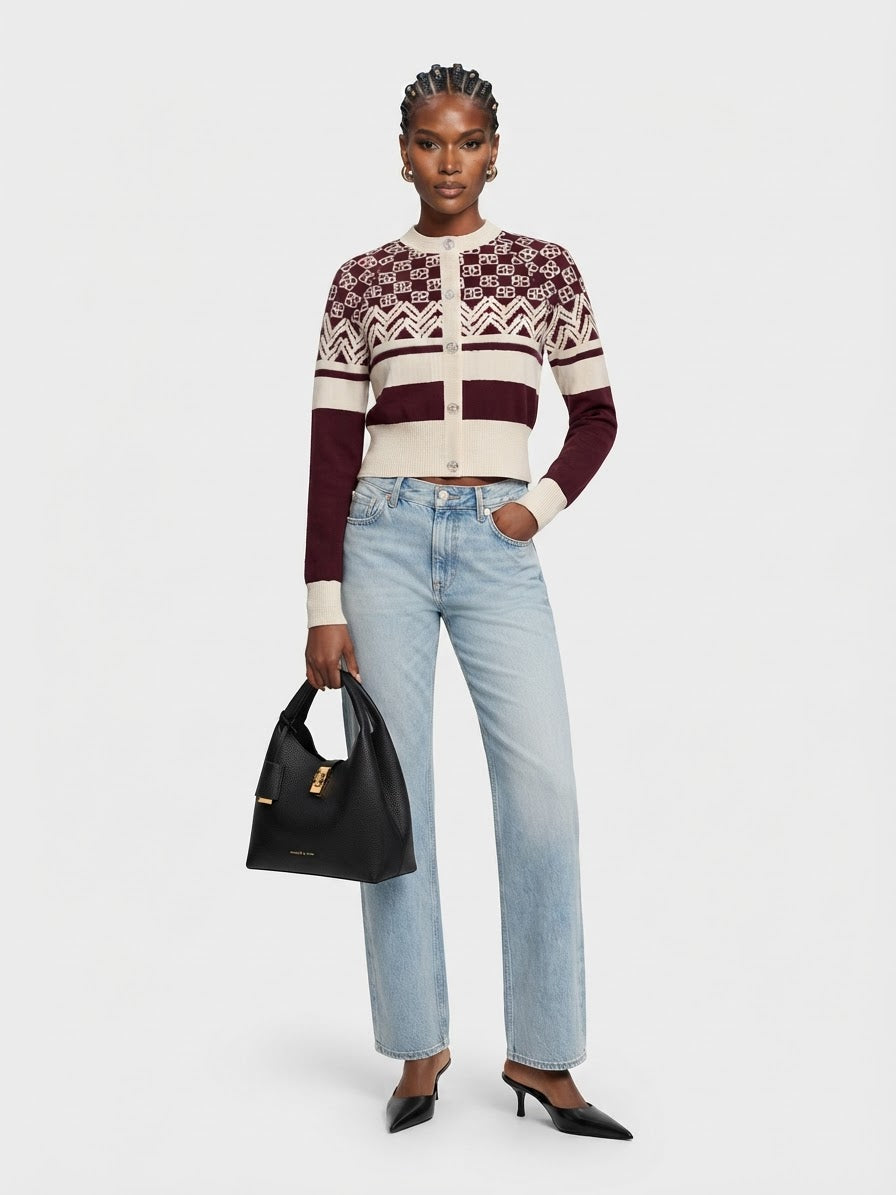 Lodge Cashmere Cropped Cardigan BILARRI