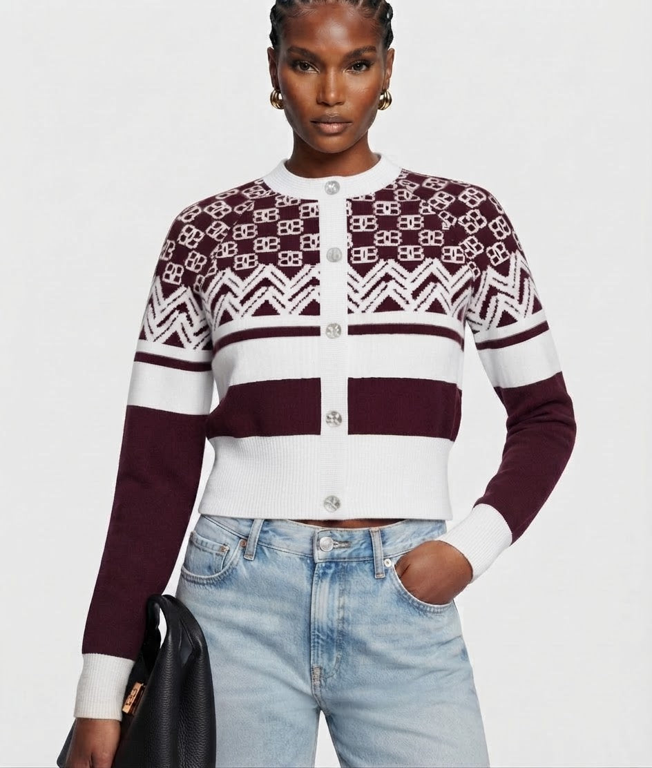 Lodge Cashmere Cropped Cardigan BILARRI