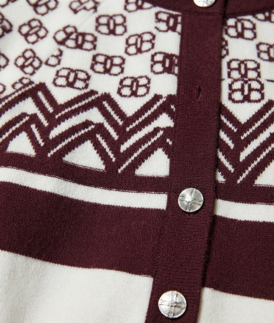 Piste Cashmere Cropped Cardigan BILARRI