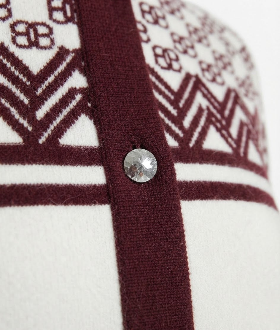 Piste Cashmere Cropped Cardigan BILARRI