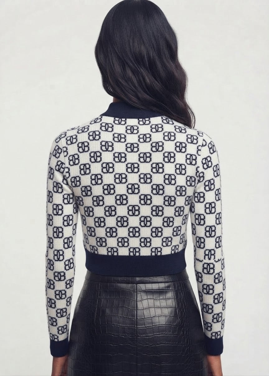 Drift Cashmere Mock Neck Cropped Top BILARRI