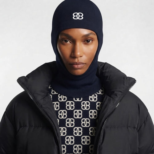 Avalanche winter cashmere balaclava by BILARRI, view 2
