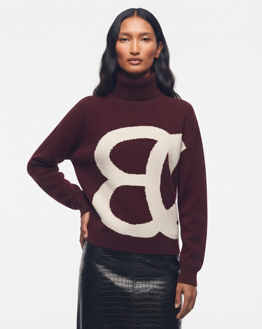 Ember Cashmere Cowlneck Pullover BILARRI