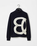 Midnight Cashmere Cowlneck Pullover BILARRI