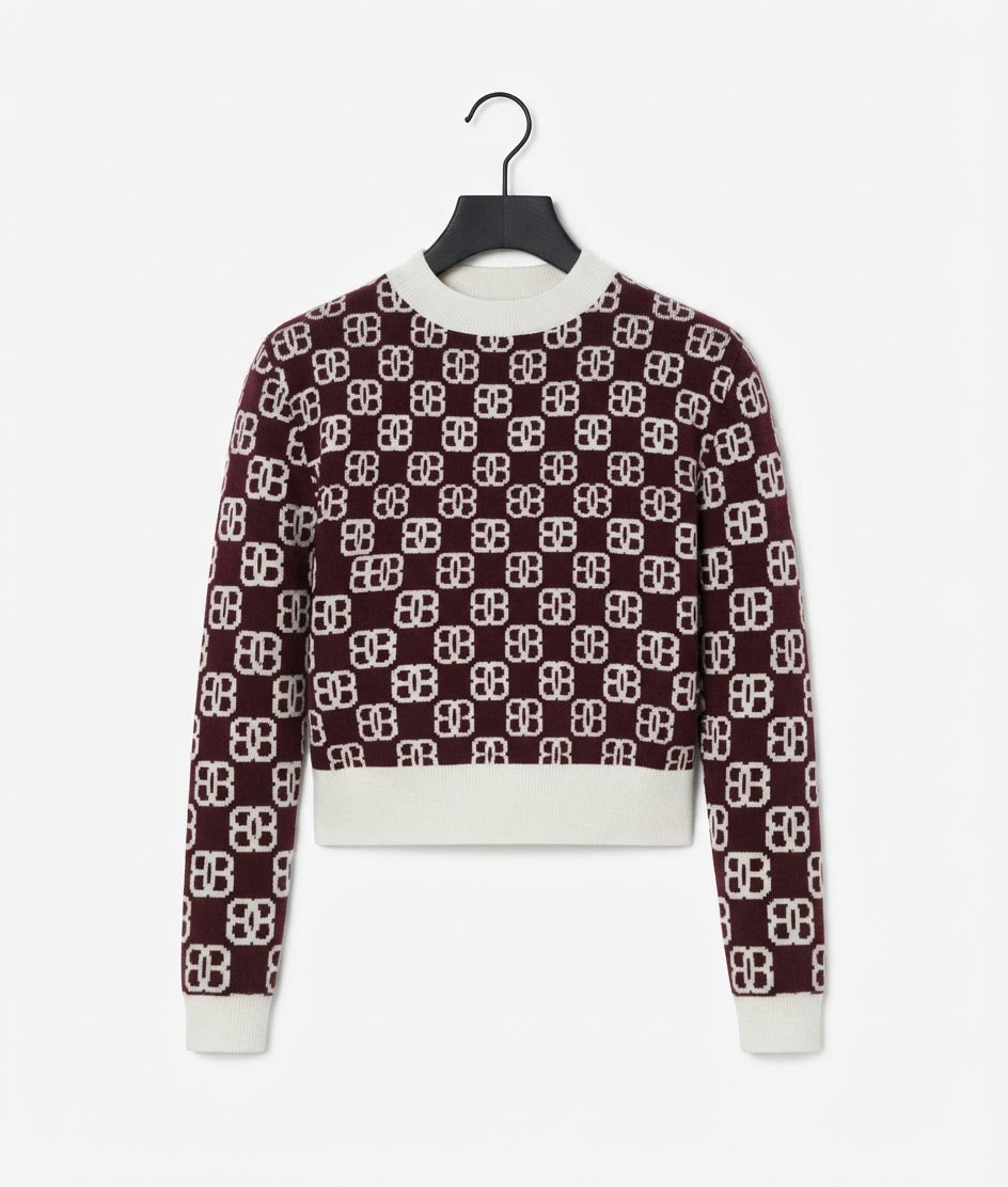 Summit Cashmere Mock Neck Cropped Top BILARRI