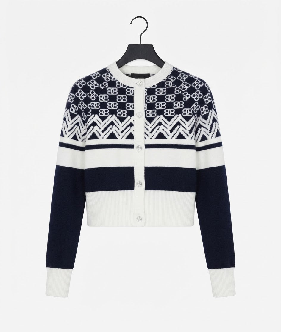 Chalet Cashmere Cropped Cardigan BILARRI