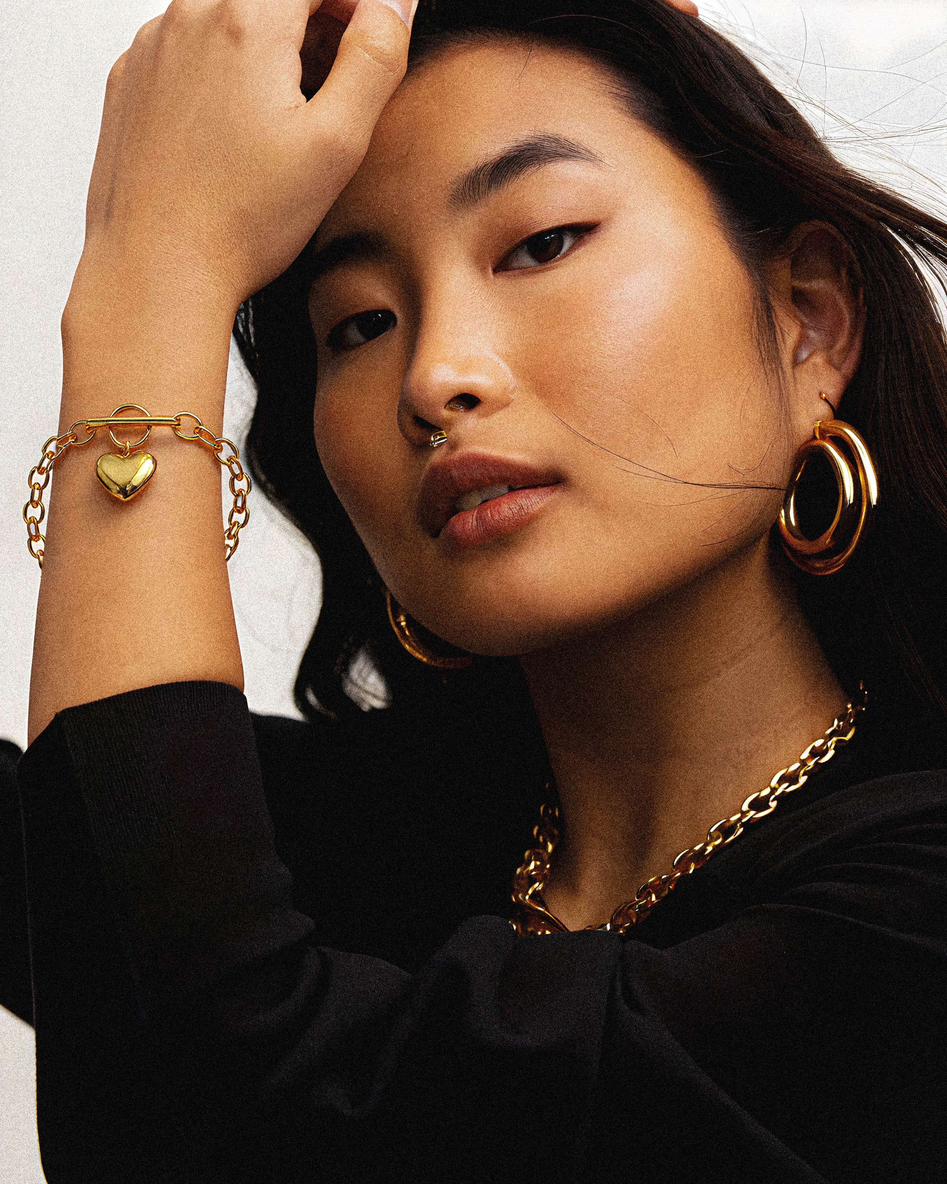 18K Gold Heart Bracelet Mirella jewellery – gift for her by BILARRI