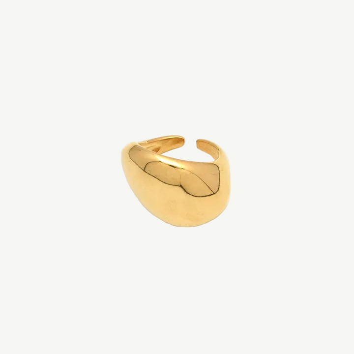 Chunky Gold Ring Women 18K Aether – tarnish-free waterproof by BILARRI
