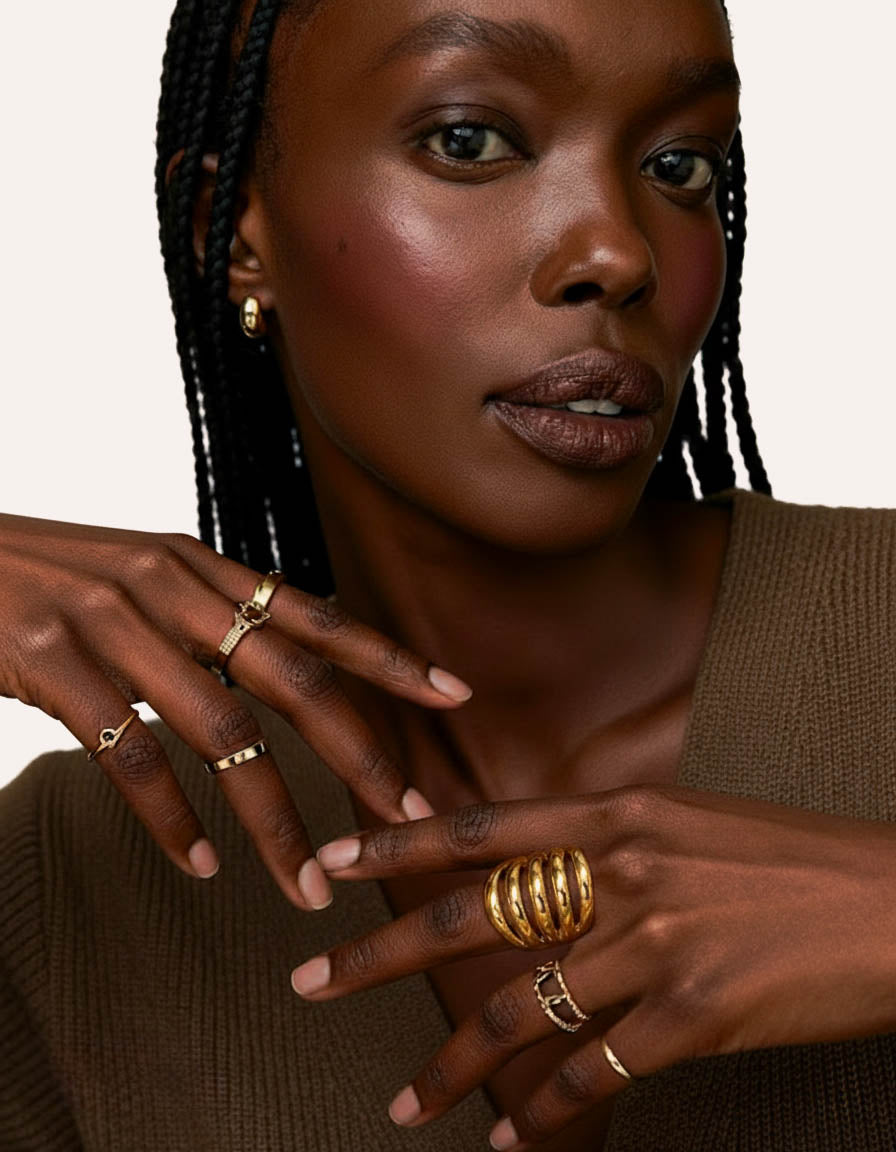 Eternal Gold Ring worn – gift for her waterproof by BILARRI