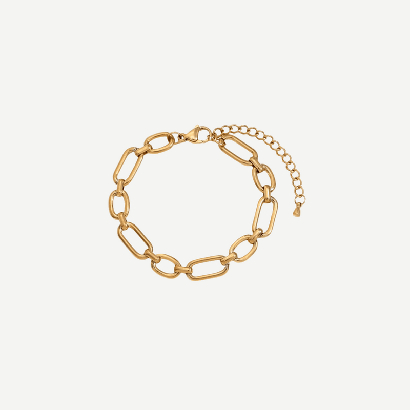 Sleek Gold Chain Bracelet Tarnish-Free Seraphline – 18K by BILARRI