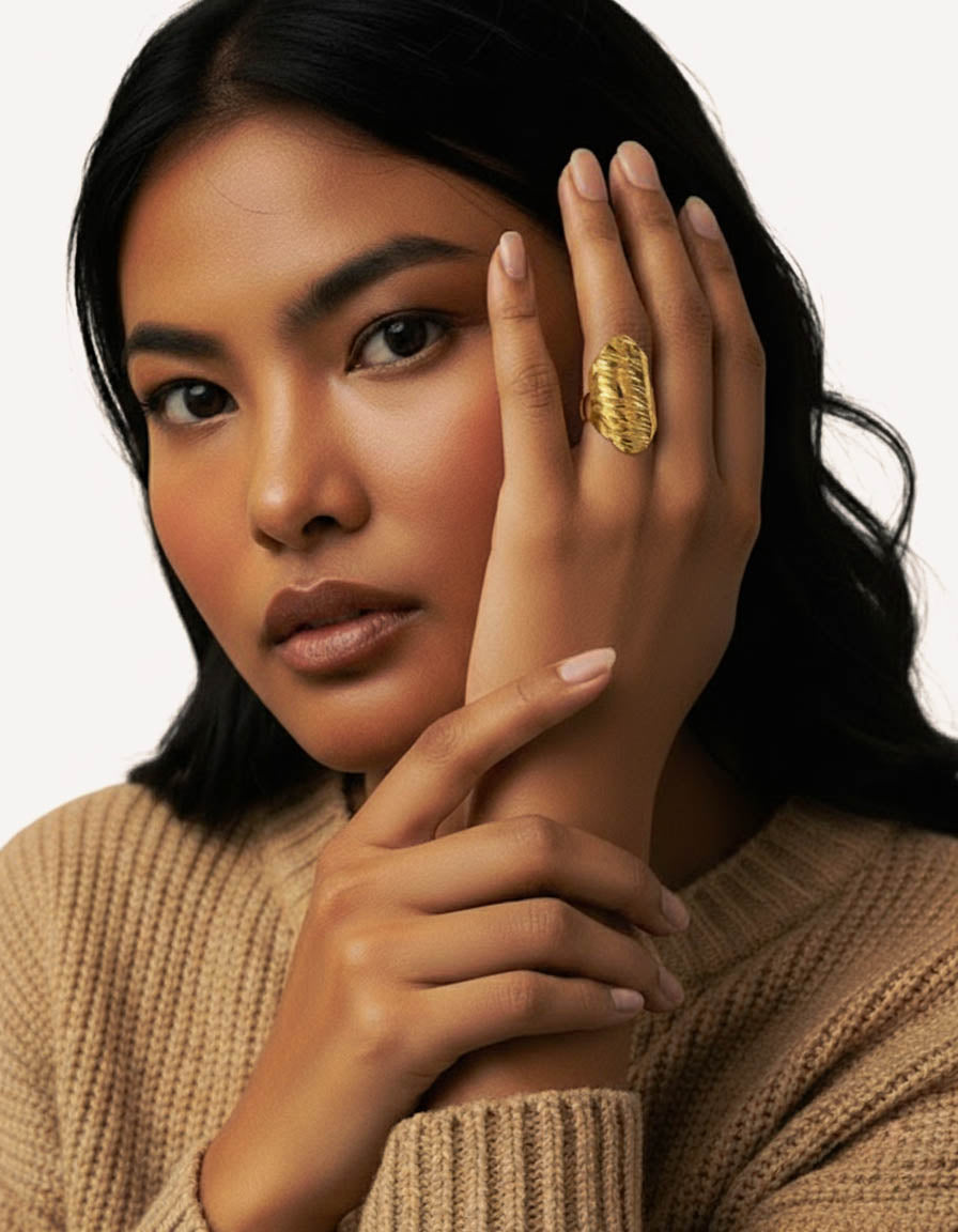 18K Gold London Ring jewellery – classic polished band by BILARRI