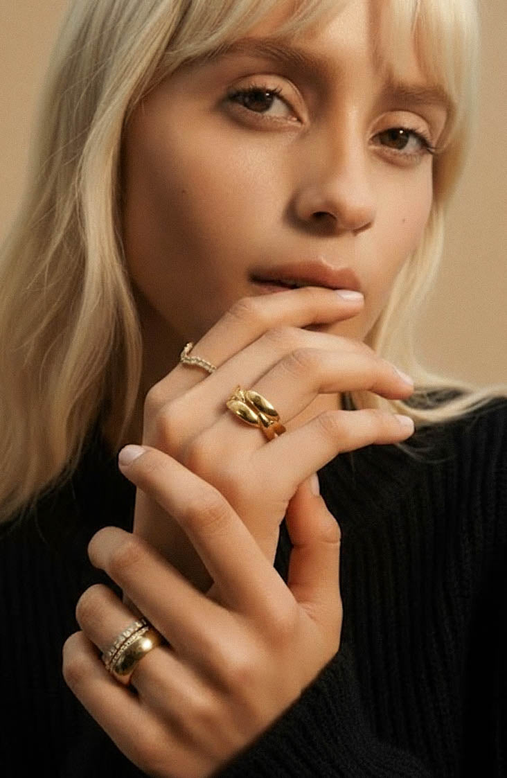Bold Gold Statement Ring New York – tarnish-resistant by BILARRI