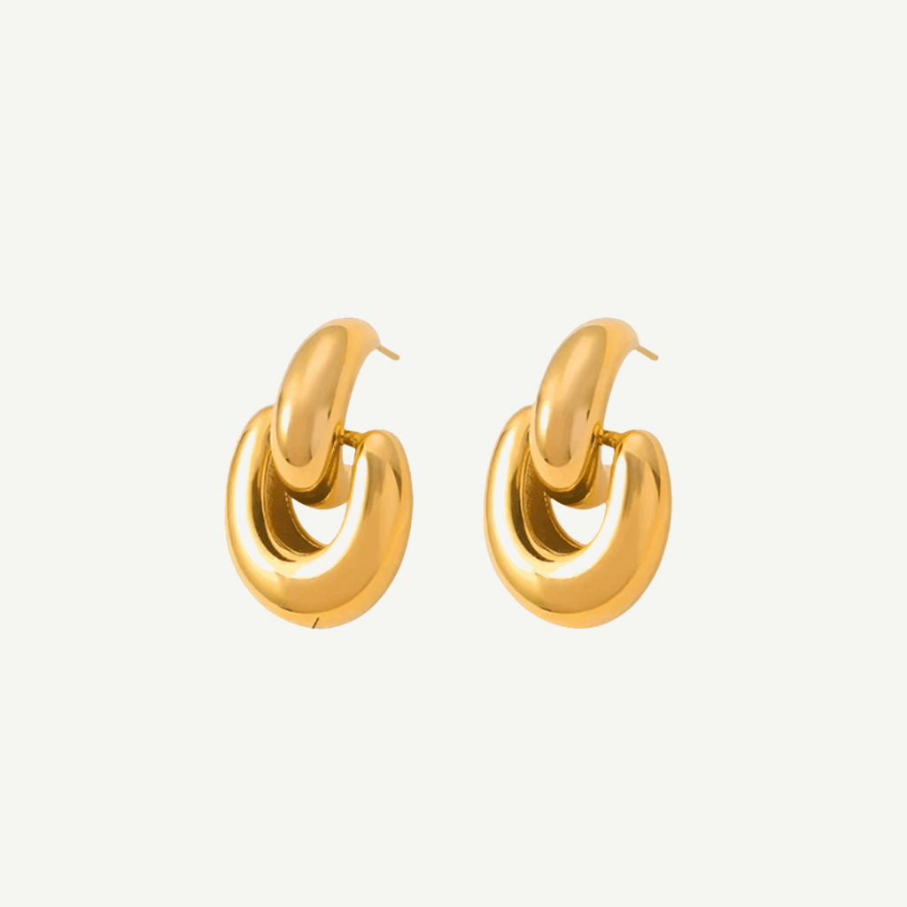 Gold Huggie Earrings 18K Sparkle – tarnish-free by BILARRI