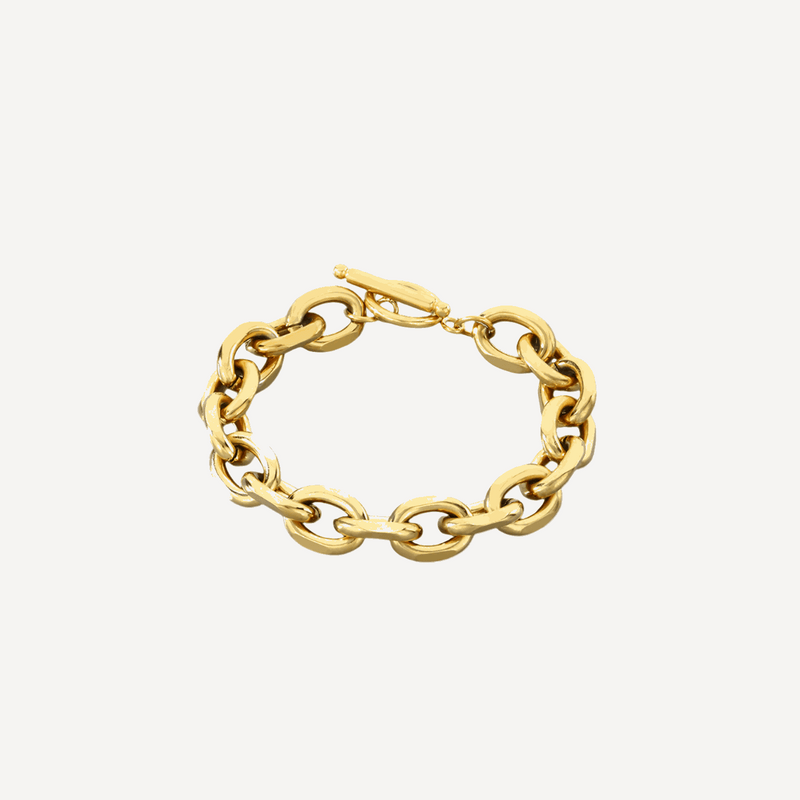 Unisex Gold Link Chain Bracelet 18K Gift Emberlace – by BILARRI