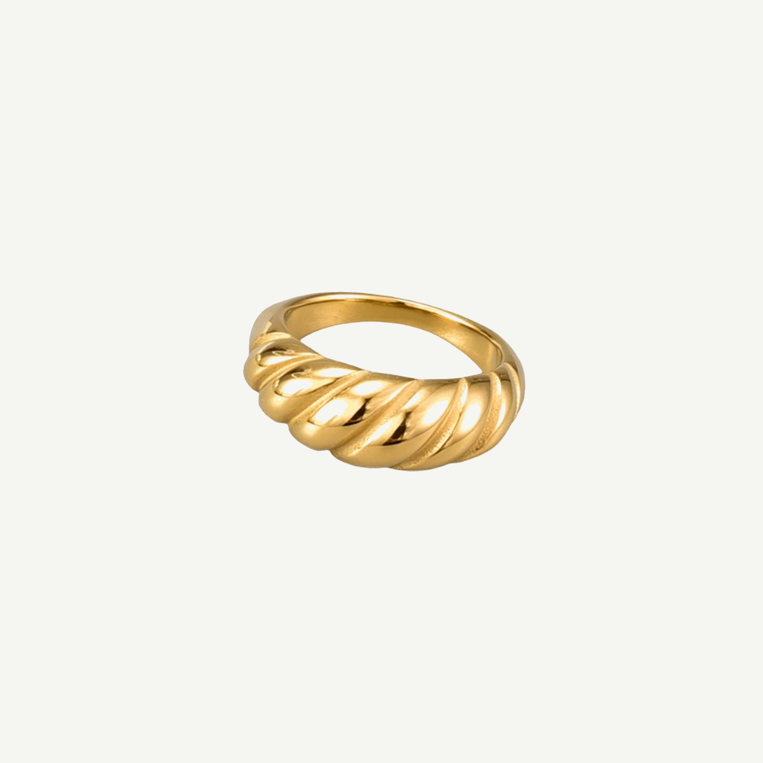 Gold Twist Ring Women Cinderlace – 18K gold tarnish-free by BILARRI