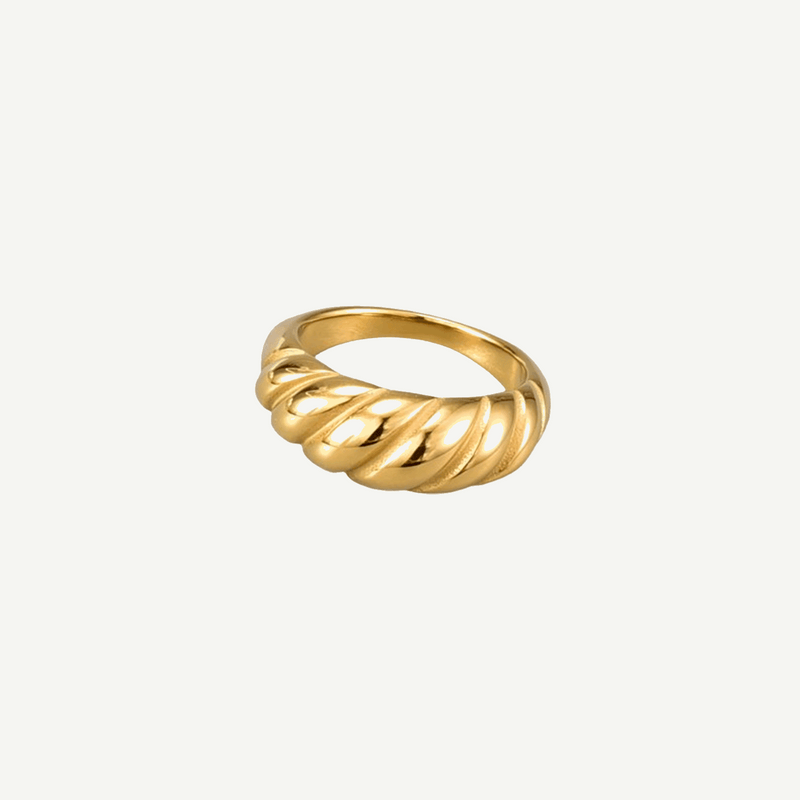 Gold Twist Ring Women Cinderlace – 18K gold tarnish-free by BILARRI