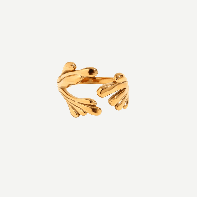 Bold Statement Gold Ring Stormpetal – 18K gold tarnish-free by BILARRI