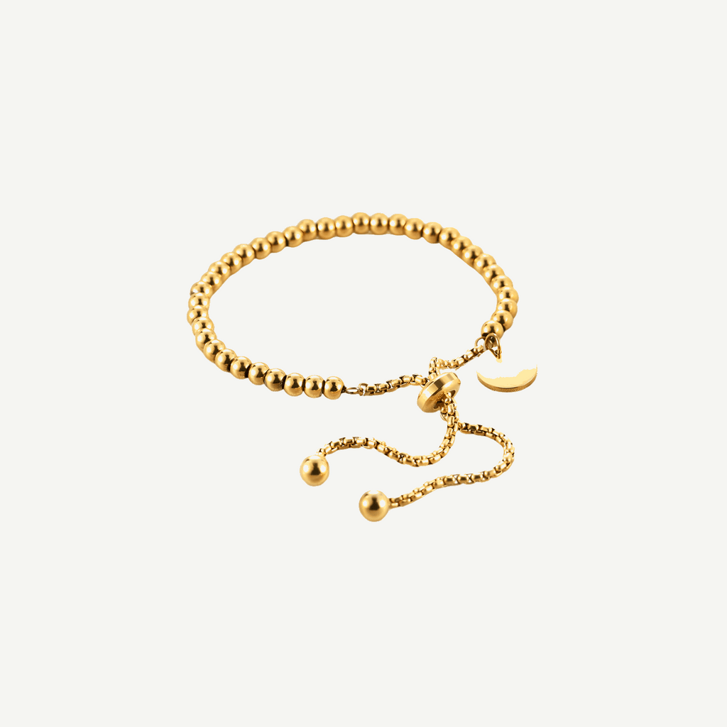Gold Ball Chain Bracelet Women Waterproof Nestleline – 18K by BILARRI