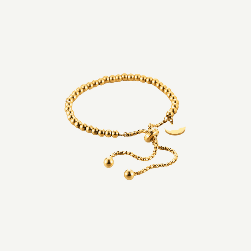 Gold Ball Chain Bracelet Women Waterproof Nestleline – 18K by BILARRI