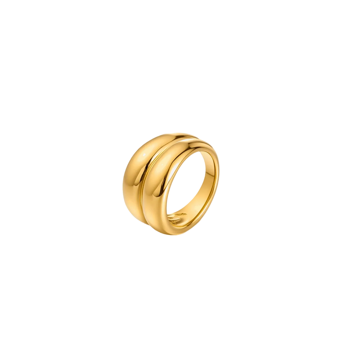 Double Band Gold Ring BILARRI