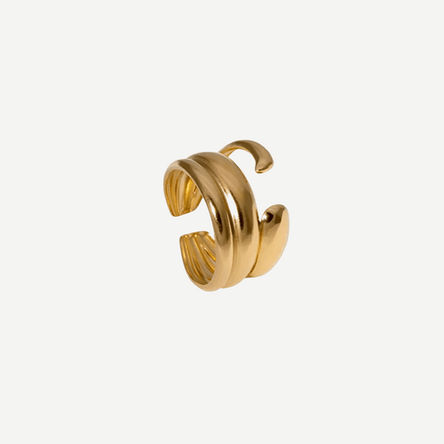 18K Gold Stackable Ring Set Solstice – waterproof tarnish-free ring by BILARRI