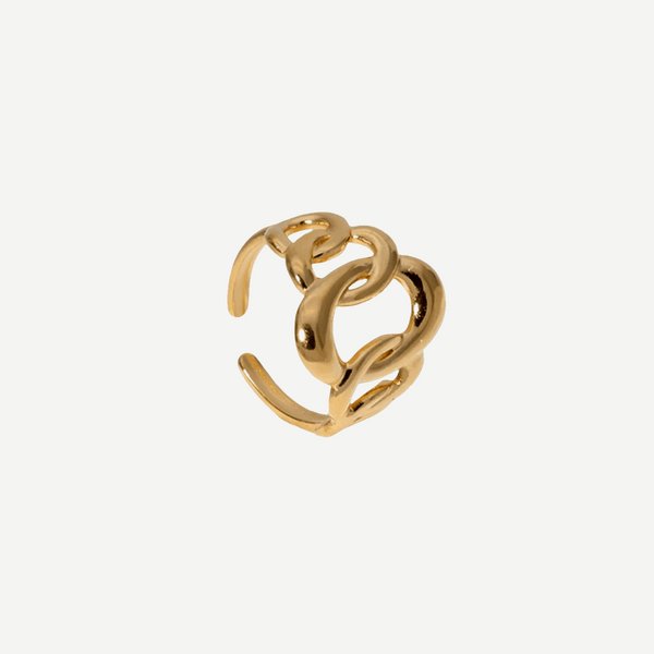Adjustable Gold Chain Ring Women Noctelle – 18K gold by BILARRI