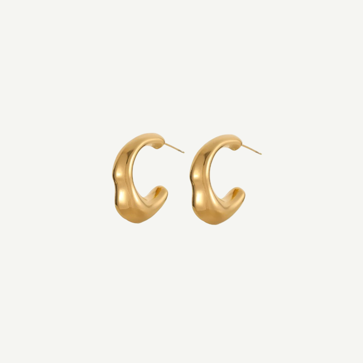 Geometric Gold Drop Earrings Women Delight – 18K gold by BILARRI