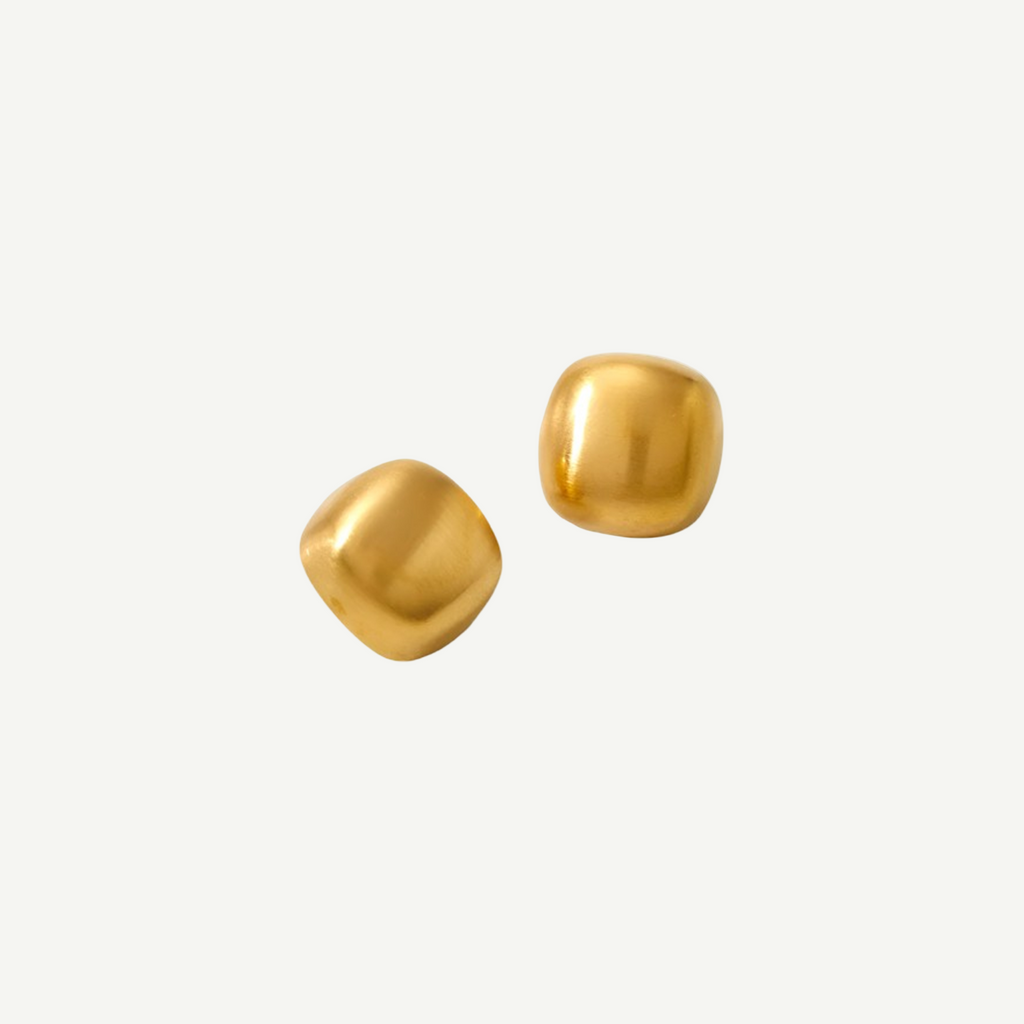Statement Gold Drop Earrings Waterproof Storm – 18K gold by BILARRI