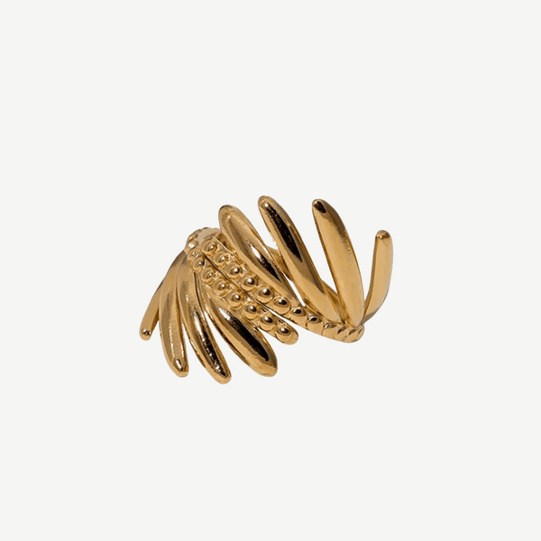 Gold Cocktail Ring Women Bold 18K – waterproof tarnish-free by BILARRI
