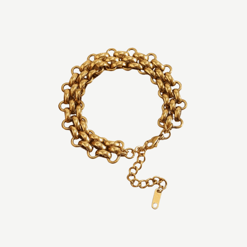 Gold Layering Bracelet Set Women 18K Hearth – stackable by BILARRI