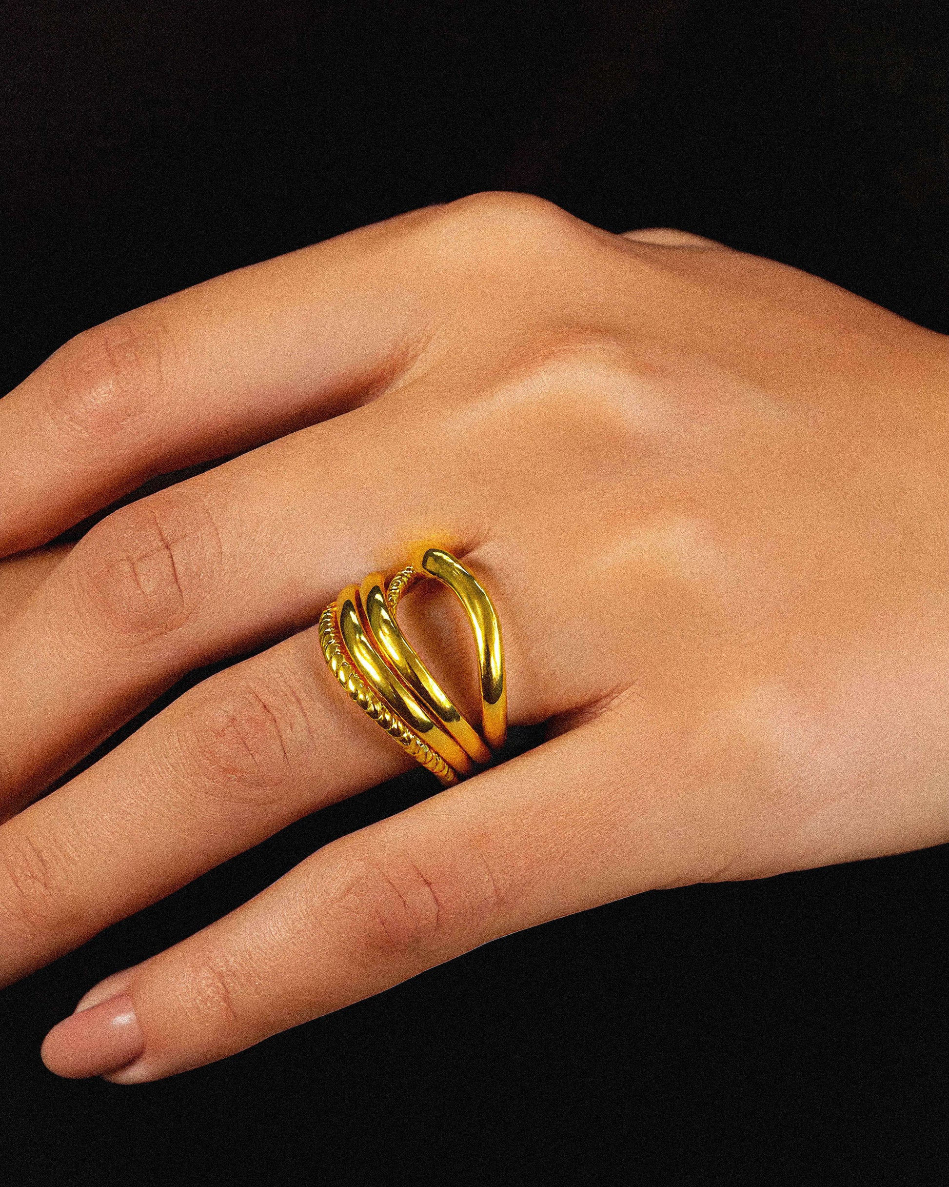 18K Gold Classic Ring Oath jewellery – stainless steel by BILARRI
