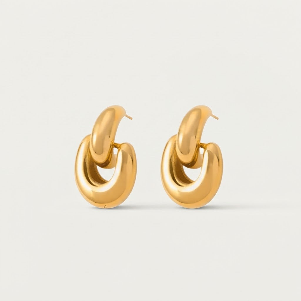 Gold Sparkle Earrings BILARRI