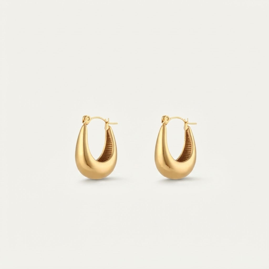 Long Gold Drop Earrings BILARRI