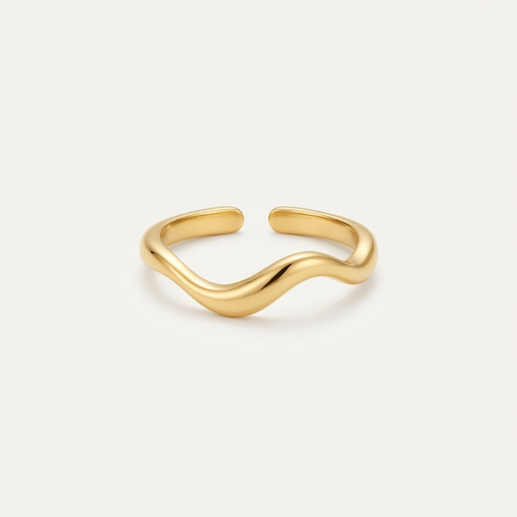 Minimalist Gold  Amberfall Ring BILARRI