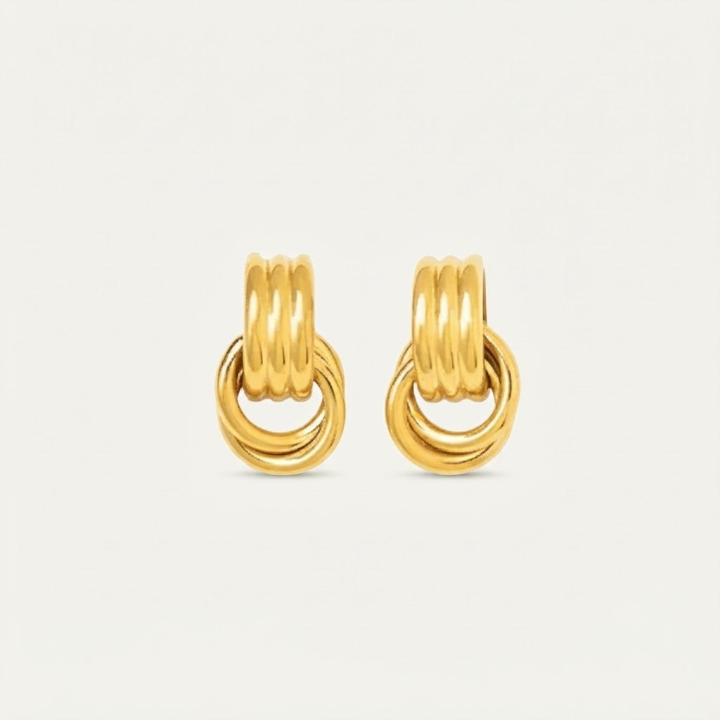 Subtle Gold Huggie Earrings BILARRI