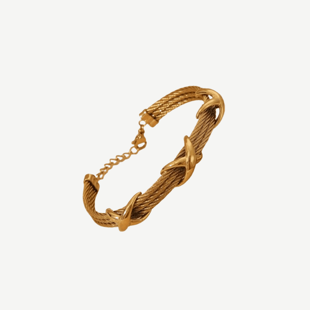 18K Gold Emberlink Bracelet jewellery – bangle cuff by BILARRI
