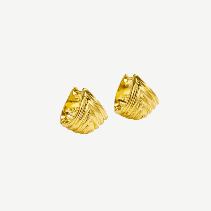 Lightweight Open Gold Earrings Women 18K Sheer Ami – by BILARRI