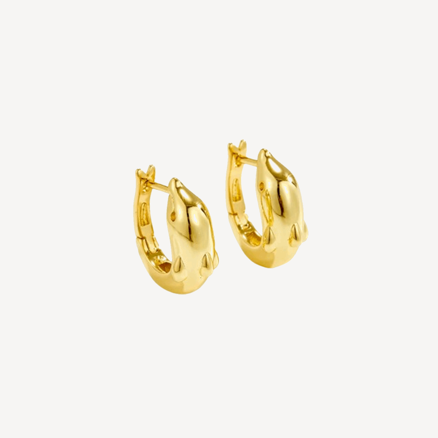 Everyday Gold Drop Earrings Tarnish-Free Street – 18K by BILARRI
