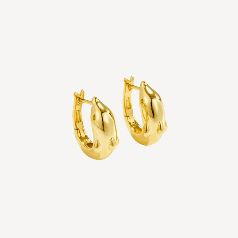 Everyday Gold Drop Earrings Tarnish-Free Street – 18K by BILARRI