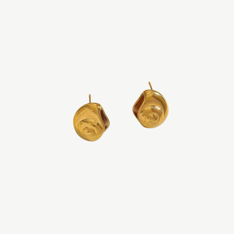 Gold Shell Drop Earrings Coastal Jewellery Shell – 18K by BILARRI