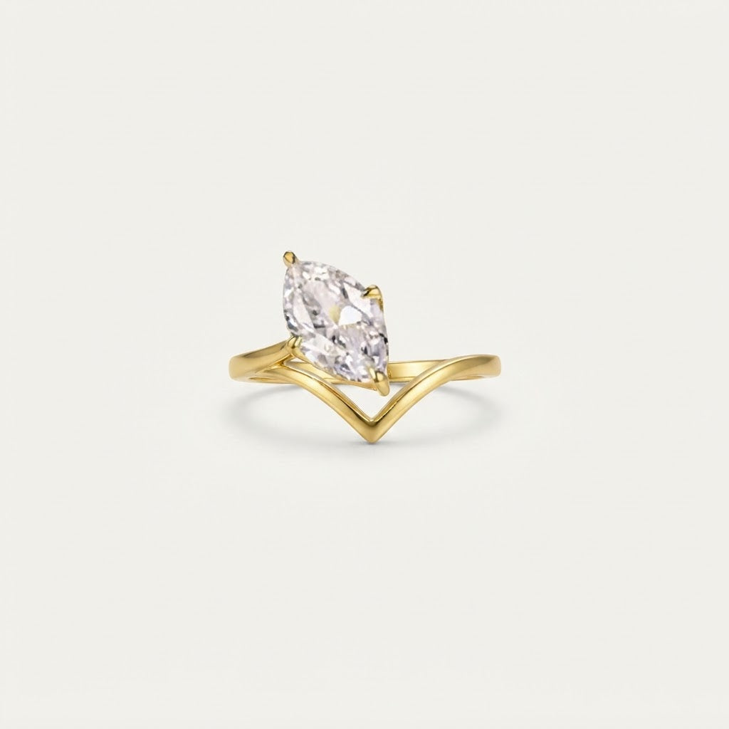Eclat Gold Ring 925 Sterling Silver BILARRI