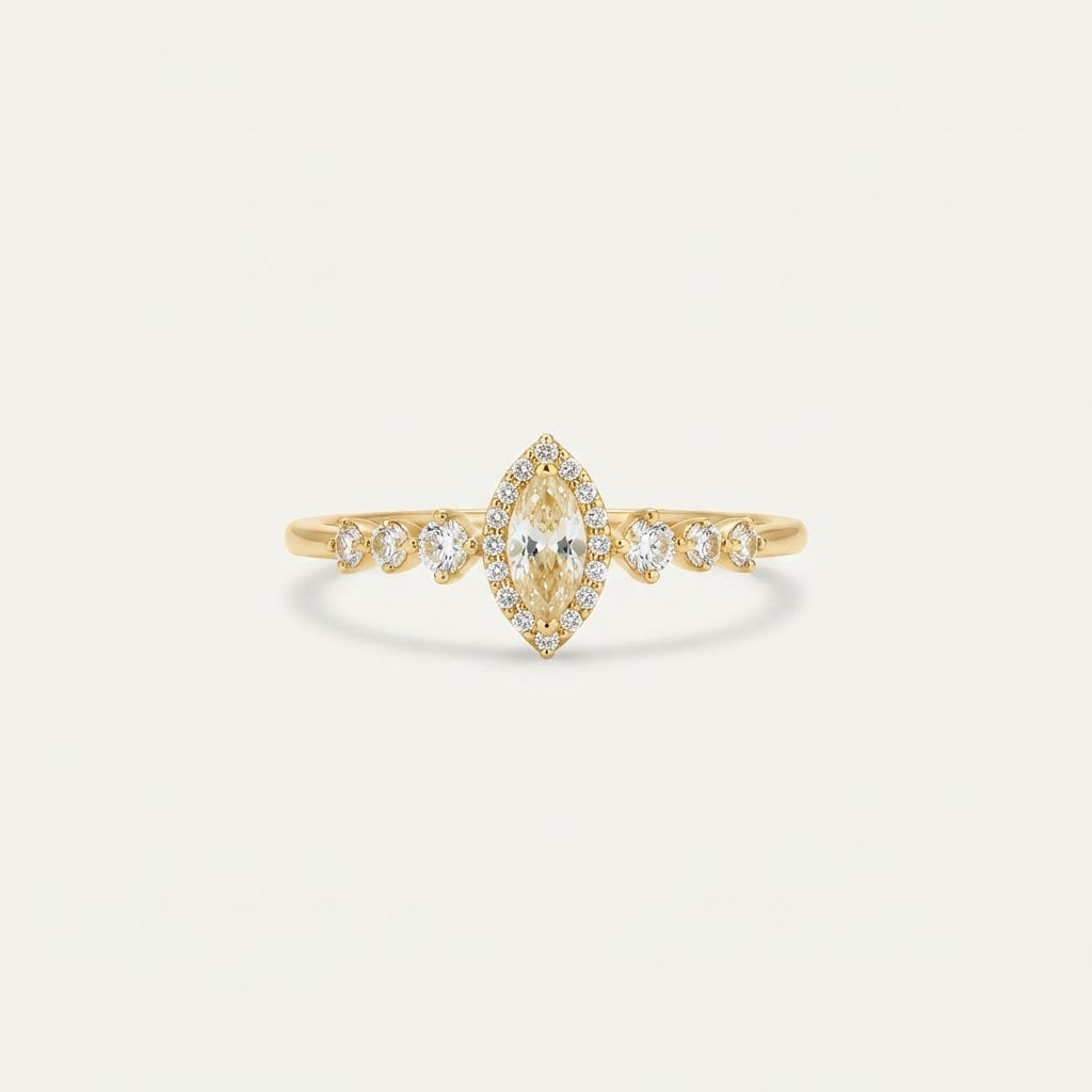 Gold minimal 925 Plated Ring BILARRI