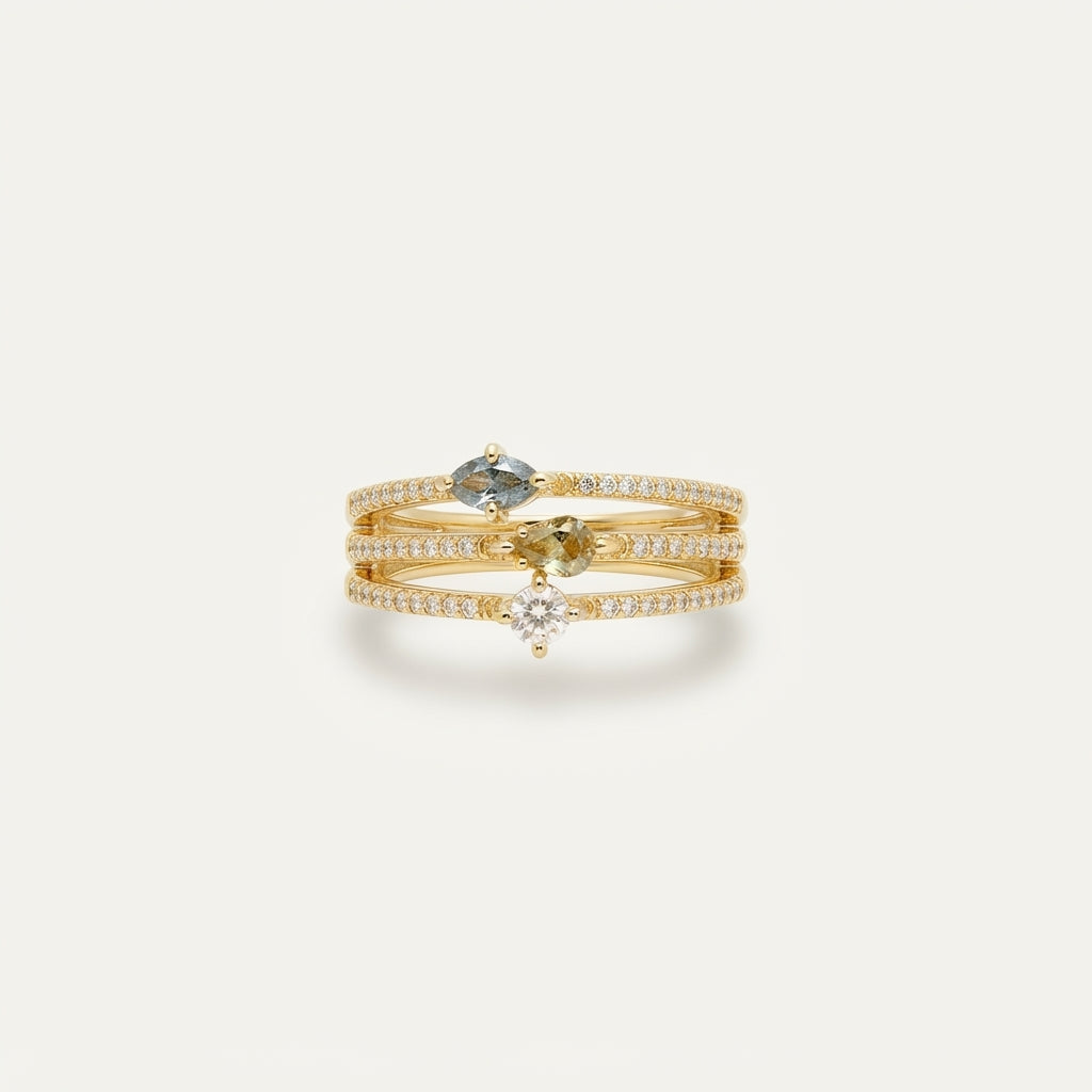 Adjustable 925 Sterling Silver Ring BILARRI