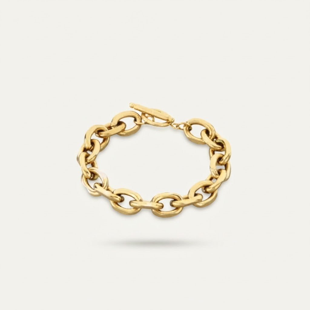 Gold Link Chain Bracelet BILARRI