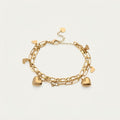 Gold Heart Chain Bracelet BILARRI