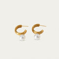 Sleek Gold Stud Earrings BILARRI