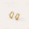 V-Shaped Cartilage Earrings Gold BILARRI