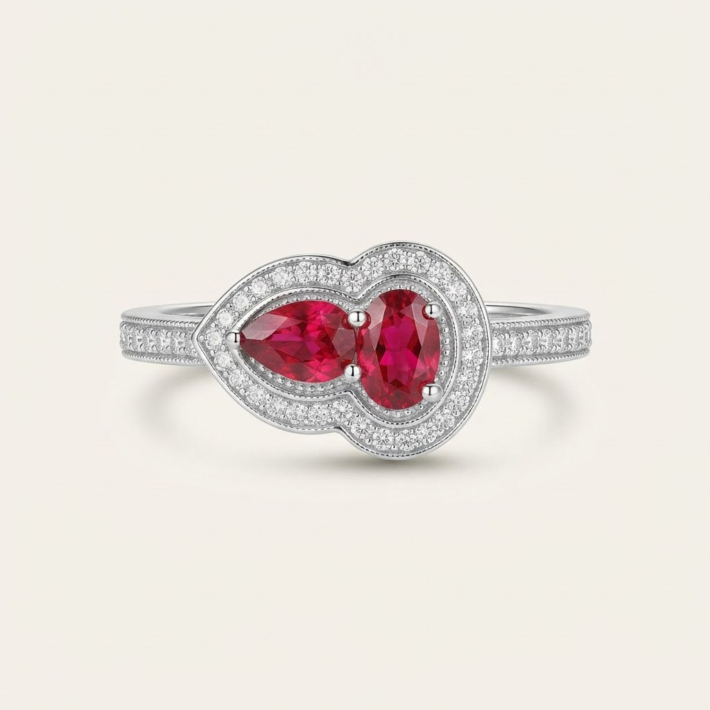 Toi et Moi Ruby Ring BILARRI