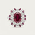 Pear Crown Ruby Ring BILARRI