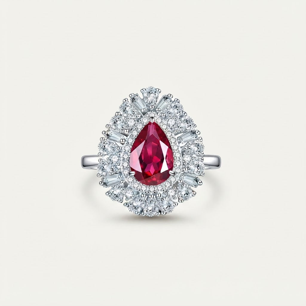 Ruby Cocktail Ring BILARRI